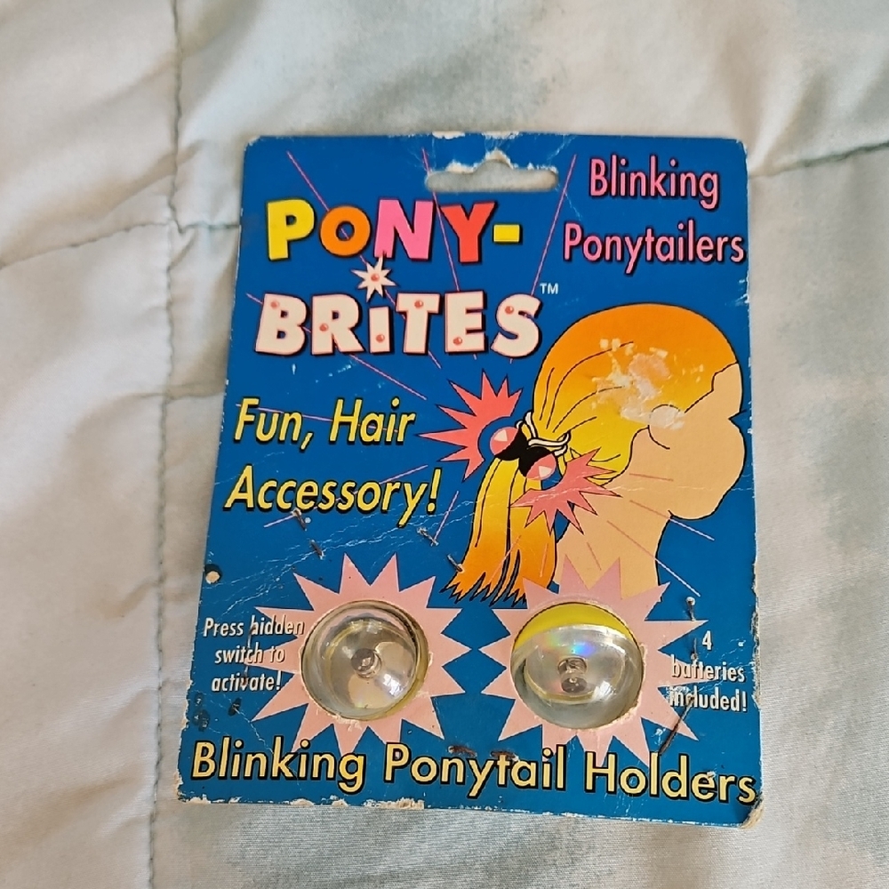 NWT Vintage Pony Brites Ponytail Holders